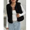 imageBTFBM Faux Fur Vest Women Fall Fashion 2025 Sleeveless Fuzzy Jacket Fluffy Coats Winter Clothing Furry Outerwear VestsBlack