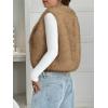imageBTFBM Faux Fur Vest Women Fall Fashion 2025 Sleeveless Fuzzy Jacket Fluffy Coats Winter Clothing Furry Outerwear VestsKhaki