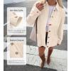 imageBTFBM Faux Suede Jacket Women Fall Fashion 2025 Leather Jackets Long Sleeve Button Down Winter Coats Shackets OuterwearBeige