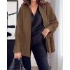 imageBTFBM Faux Suede Jacket Women Fall Fashion 2025 Leather Jackets Long Sleeve Button Down Winter Coats Shackets OuterwearLight Brown
