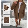 imageBTFBM Faux Suede Jacket Women Fall Fashion 2025 Leather Jackets Long Sleeve Button Down Winter Coats Shackets OuterwearLight Brown