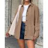 imageBTFBM Faux Suede Jacket Women Fall Fashion 2025 Leather Jackets Long Sleeve Button Down Winter Coats Shackets OuterwearLight Khaki