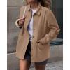 imageBTFBM Faux Suede Jacket Women Fall Fashion 2025 Leather Jackets Long Sleeve Button Down Winter Coats Shackets OuterwearLight Khaki