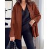 imageBTFBM Faux Suede Jacket Women Fall Fashion 2025 Leather Jackets Long Sleeve Button Down Winter Coats Shackets OuterwearRust