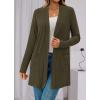 imageBTFBM Long Cardigans for Women Summer Fall Clothes 2025 Lightweight Casual Open Front Shawl Cardigan PocketsArmy Green