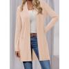 imageBTFBM Long Cardigans for Women Summer Fall Clothes 2025 Lightweight Casual Open Front Shawl Cardigan PocketsBeige