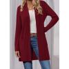 imageBTFBM Long Cardigans for Women Summer Fall Clothes 2025 Lightweight Casual Open Front Shawl Cardigan PocketsBurgundy