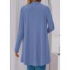 imageBTFBM Long Cardigans for Women Summer Fall Clothes 2025 Lightweight Casual Open Front Shawl Cardigan PocketsGrey Blue