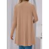 imageBTFBM Long Cardigans for Women Summer Fall Clothes 2025 Lightweight Casual Open Front Shawl Cardigan PocketsKhaki