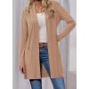 imageBTFBM Long Cardigans for Women Summer Fall Clothes 2025 Lightweight Casual Open Front Shawl Cardigan PocketsKhaki