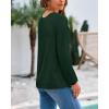 imageBTFBM Sweaters for Women 2025 Early Fall Fashion Crewneck Long Sleeve Ribbed Knit Oversized Pullover Casual Loose TopsDark Green