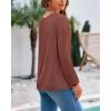 imageBTFBM Sweaters for Women 2025 Early Fall Fashion Crewneck Long Sleeve Ribbed Knit Oversized Pullover Casual Loose TopsLight Brown