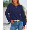 imageBTFBM Sweaters for Women 2025 Early Fall Fashion Crewneck Long Sleeve Ribbed Knit Oversized Pullover Casual Loose TopsNavy Blue