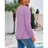 imageBTFBM Sweaters for Women 2025 Early Fall Fashion Crewneck Long Sleeve Ribbed Knit Oversized Pullover Casual Loose TopsPurple