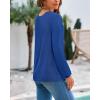 imageBTFBM Sweaters for Women 2025 Early Fall Fashion Crewneck Long Sleeve Ribbed Knit Oversized Pullover Casual Loose TopsRoyal Blue