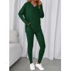 imageBTFBM Two Piece Sets For Women Fall Fashion 2025 Casual Lounge Matching Set Airport Travel Outfit Workout ClothingDark Green