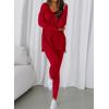imageBTFBM Two Piece Sets For Women Fall Fashion 2025 Casual Lounge Matching Set Airport Travel Outfit Workout ClothingRed