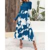 imageBTFBM Womens Floral Maxi Dress Fall 2025 Casual Crewneck Long Sleeve Ruffle Flowy Cocktail Wedding Guest DressesWhite Floral Lake Blue