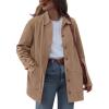 imageBTFBM Faux Suede Jacket Women Fall Fashion 2025 Leather Jackets Long Sleeve Button Down Winter Coats Shackets OuterwearLight Khaki