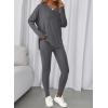 imageBTFBM Two Piece Sets for Women 2025 Casual Lounge Set Matching Oversized Shirts Leggings Workout Airport Travel OutfitsGrey