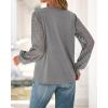 imageBTFBM Womens Long Sleeve Shirts Dressy Lace Fall Tops 2025 Trendy Business Casual TShirts Cute Work Outfits BlousesGrey