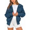 imageBTFBM Zip Up Hoodie Women Fall Fashion 2025 Trendy Long Sleeve Sweatshirt Fleece Jacket Y2K Hoodies Winter ClothingDark Blue