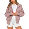 imageBTFBM Zip Up Hoodie Women Fall Fashion 2025 Trendy Long Sleeve Sweatshirt Fleece Jacket Y2K Hoodies Winter ClothingGrey Pink