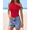 imageBTFBM Off The Shoulder Tops for Women 2026 Cute Summer Casual Sleeveless Slim Fit y2k Spring Outfits Going Out Tank TopRed