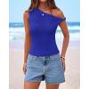 imageBTFBM Off The Shoulder Tops for Women 2026 Cute Summer Casual Sleeveless Slim Fit y2k Spring Outfits Going Out Tank TopRoyal Blue