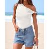 imageBTFBM Off The Shoulder Tops for Women 2026 Cute Summer Casual Sleeveless Slim Fit y2k Spring Outfits Going Out Tank TopWhite
