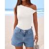imageBTFBM Off The Shoulder Tops for Women 2026 Cute Summer Casual Sleeveless Slim Fit y2k Spring Outfits Going Out Tank TopWhite