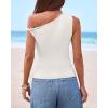 imageBTFBM Off The Shoulder Tops for Women 2026 Cute Summer Casual Sleeveless Slim Fit y2k Spring Outfits Going Out Tank TopWhite