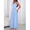 imageBTFBM Summer Dresses for Women 2026 Maxi Casual Square Neck Flowy Long Sundress Spring Wedding Guest Cocktail DressLight Blue